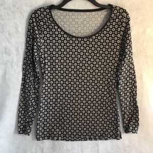 Ann Taylor Boatneck Luxe Long Sleeve Tee Shirt
